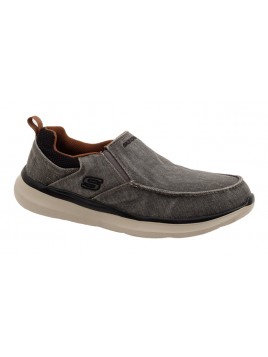 Mocasín Lona Gris Tallas Grandes 0025SK