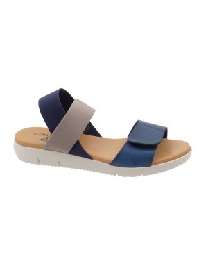 Sandalia Sport Azul Piel Tallas Grandes 2158BZ