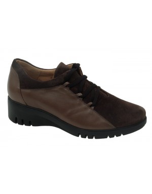 Zapato Sport Bicolor Piel-Ante Tallas Grandes 585EPS