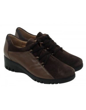 Zapato Sport Bicolor Piel-Ante Tallas Grandes 585EPS