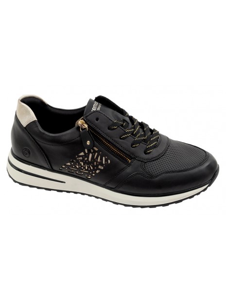 Sneakers Negro Piel Tallas Grandes IN7RZ