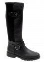 Bota Negra Piel Tallas Grandes IN1RZ