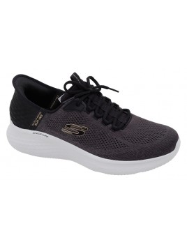 Deportivo Slip In Gris-Negro Tallas Grandes SK37