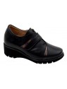 Zapato Velcro Negro Piel Tallas Pequeñas 5856PPS