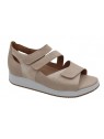 Sandalia Beige Piel Tallas Grandes 0430PS