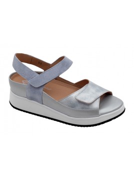 Sandalia Azul-Plata Tallas Grandes 0422PS