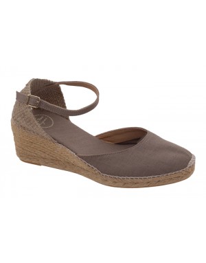 Alpargata Taupe Textil Tallas Grandes 20TP