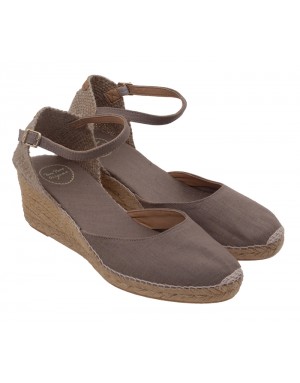 Alpargata Taupe Textil Tallas Grandes 20TP