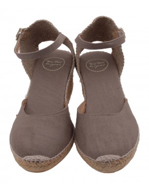Alpargata Taupe Textil Tallas Grandes 20TP