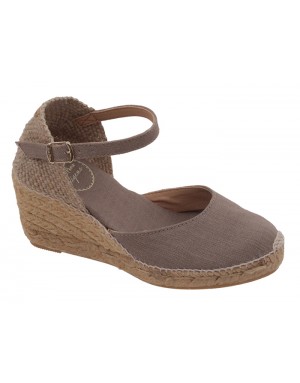 Alpargata Taupe Textil Tallas Pequeñas 20PTP