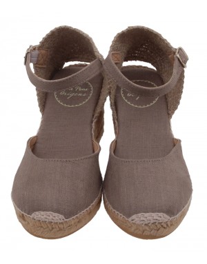 Alpargata Taupe Textil Tallas Pequeñas 20PTP
