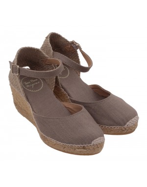 Alpargata Taupe Textil Tallas Pequeñas 20PTP
