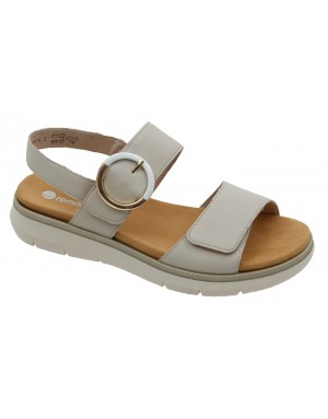 Sandalia Sport Beige Piel Tallas Grandes V39RZ