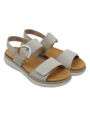 Sandalia Sport Beige Piel Tallas Grandes V39RZ