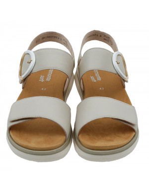 Sandalia Sport Beige Piel Tallas Grandes V39RZ