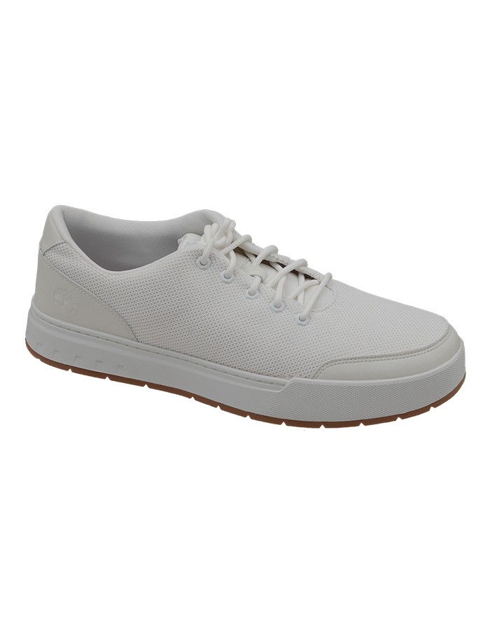 Sneakers Blanca Textil-Piel Tallas Grandes A558TI
