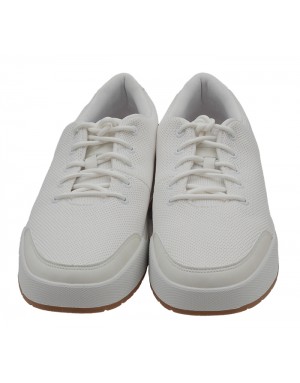 Sneakers Blanca Textil-Piel Tallas Grandes A558TI