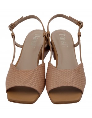 Sandalia Taupe Piel Tallas Grandes 6406D