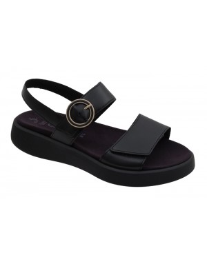 Sandalia Sport Negra Piel Tallas Grandes 863GA