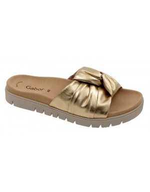 Mule Oro Piel Tallas Grandes 746GA