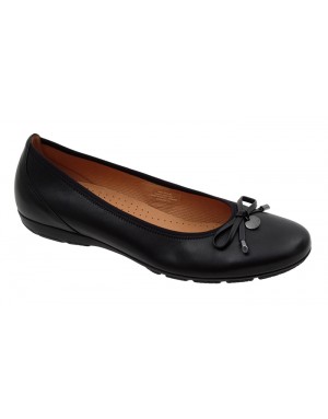 Bailarina Negro Piel Tallas Grandes 164GA