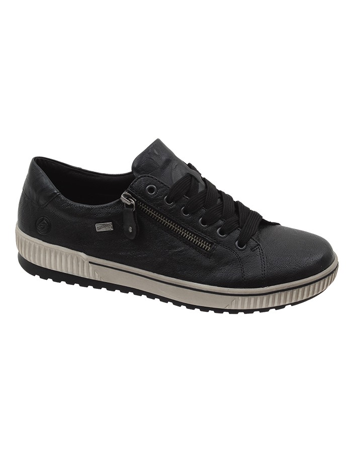 Sneakers Negro Piel Tallas Grandes IN22RZ