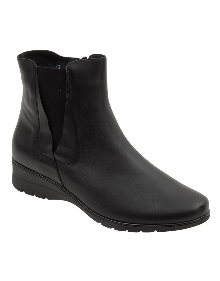 Botín Negro Piel Tallas Grandes 5878PS