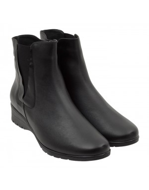 Botín Negro Piel Tallas Grandes 5878PS
