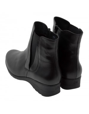 Botín Negro Piel Tallas Grandes 5878PS
