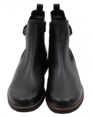 Botín Sport Negro Piel Tallas Grandes 670GA