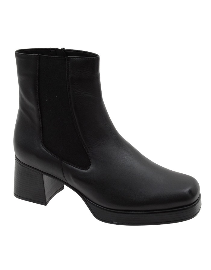Botín Chelsea Negro Piel Tallas Grandes 5505PS