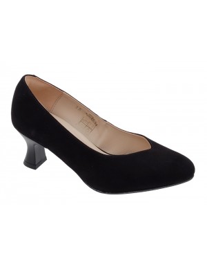 Salón Negro Ante Tallas Pequeñas 5226PPS