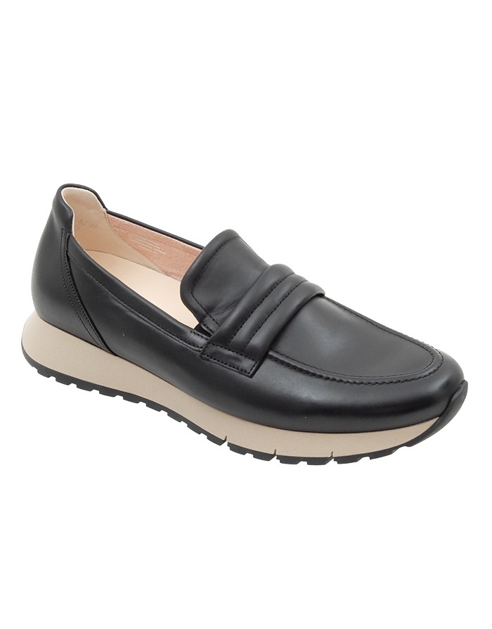 Mocasín Negro Piel Tallas Grandes 475GA