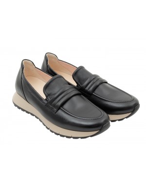 Mocasín Negro Piel Tallas Grandes 475GA