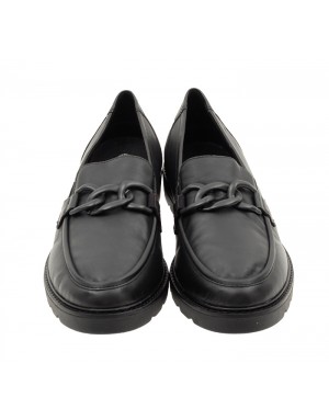 Mocasín Negro Piel Tallas Grandes IN23RZ