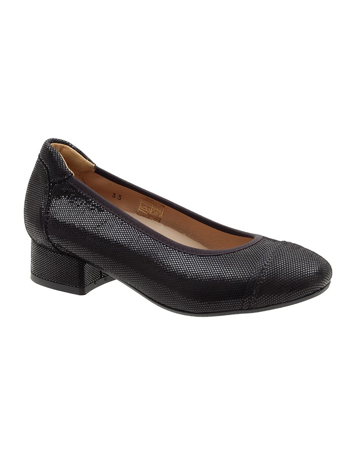 Salón Negro Ante Tallas Pequeñas 5303PPS