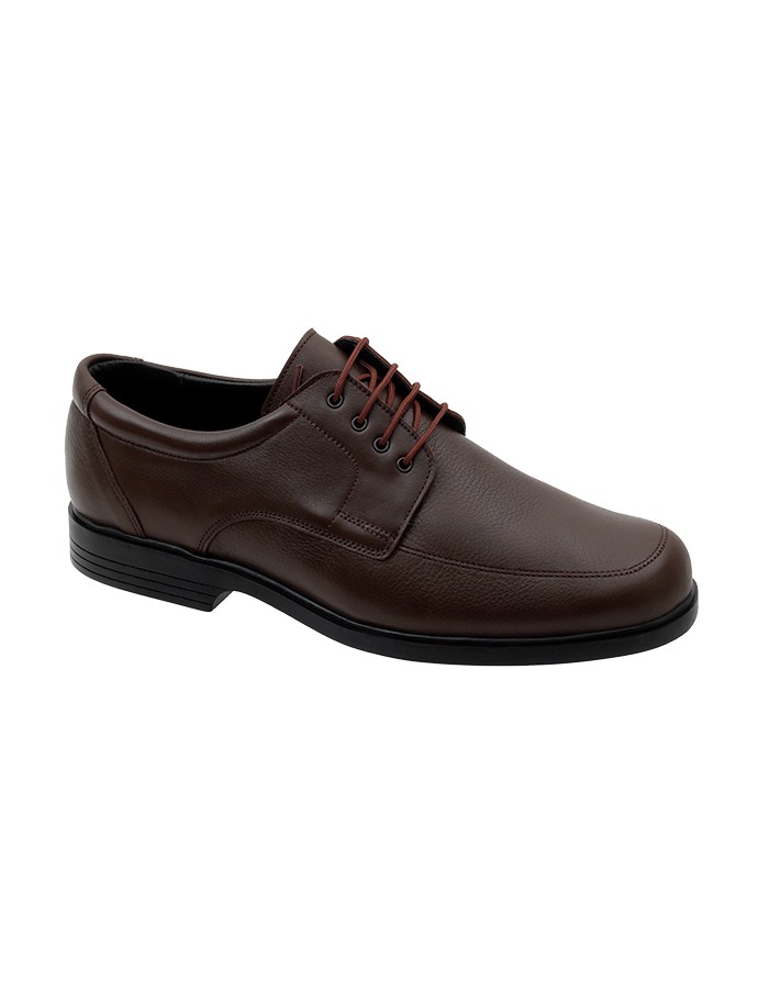 Zapato Sport Chocolate Piel Tallas Grandes 6608CLA