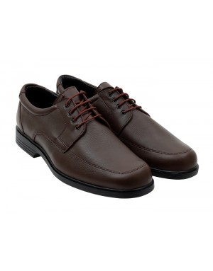 Zapato Sport Chocolate Piel Tallas Grandes 6608CLA