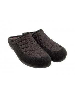 Zapatilla Abierta Negra Tallas Grandes 0639AL