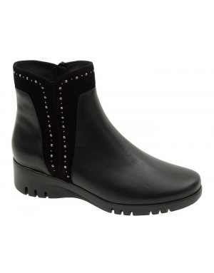 Botín Sport Negro Piel Tallas Grandes 5902PS