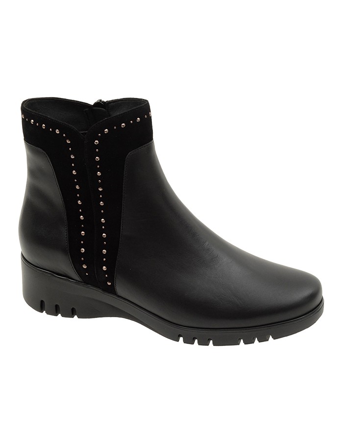 Botín Sport Negro Piel Tallas Grandes 5902PS