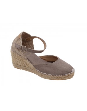 Alpargata Taupe Textil Tallas Pequeñas 20PTP