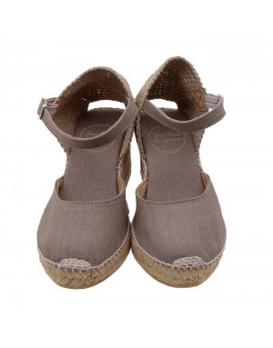 Alpargata Taupe Textil Tallas Pequeñas 20PTP
