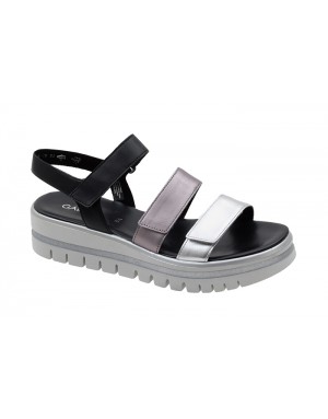 Sandalia Sport Negra-Plata Tallas Grandes 620GA