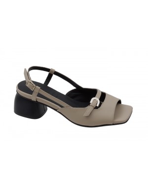 Sandalia Taupe Piel Tallas Pequeñas 8367PD