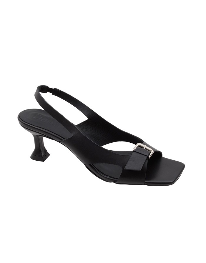 Sandalia Vestir Negra Piel Tallas Grandes 8390D
