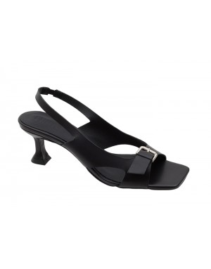 Sandalia Vestir Negra Piel Tallas Grandes 8390D