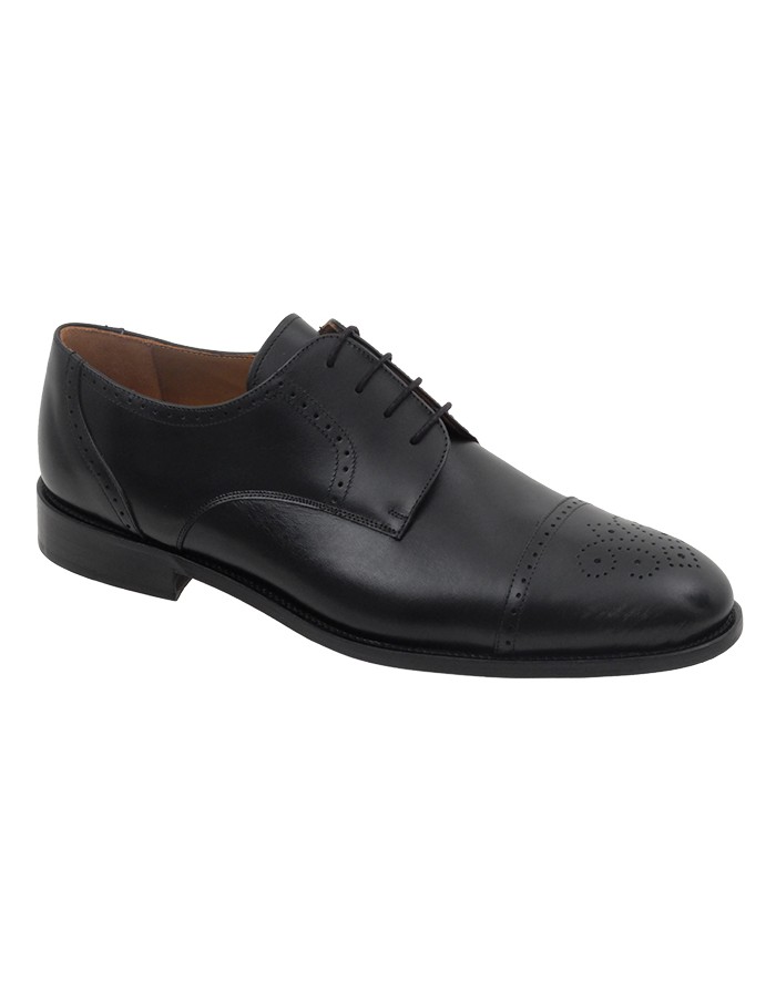 Zapato Vestir Negro Piel Tallas Grandes 206PC