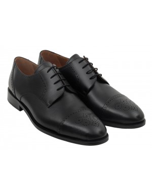 Zapato Vestir Negro Piel Tallas Grandes 206PC