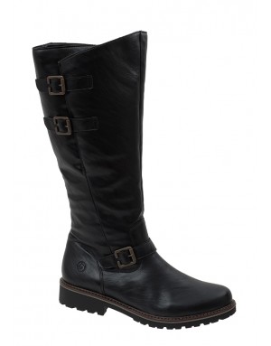 Bota Negra Piel Tallas Grandes IN50RZ